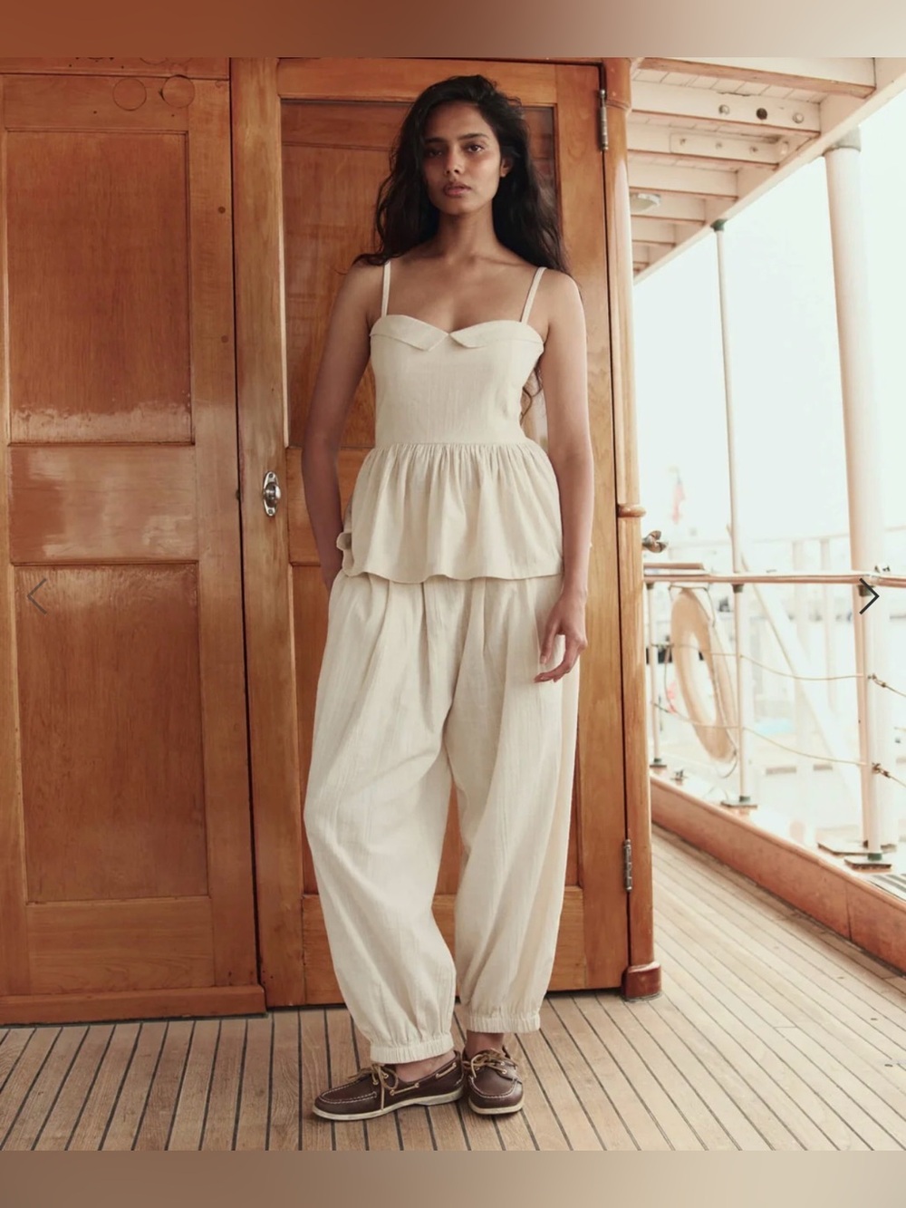 THE GREAT. THE ELASTIC BLOUSON PANT.
